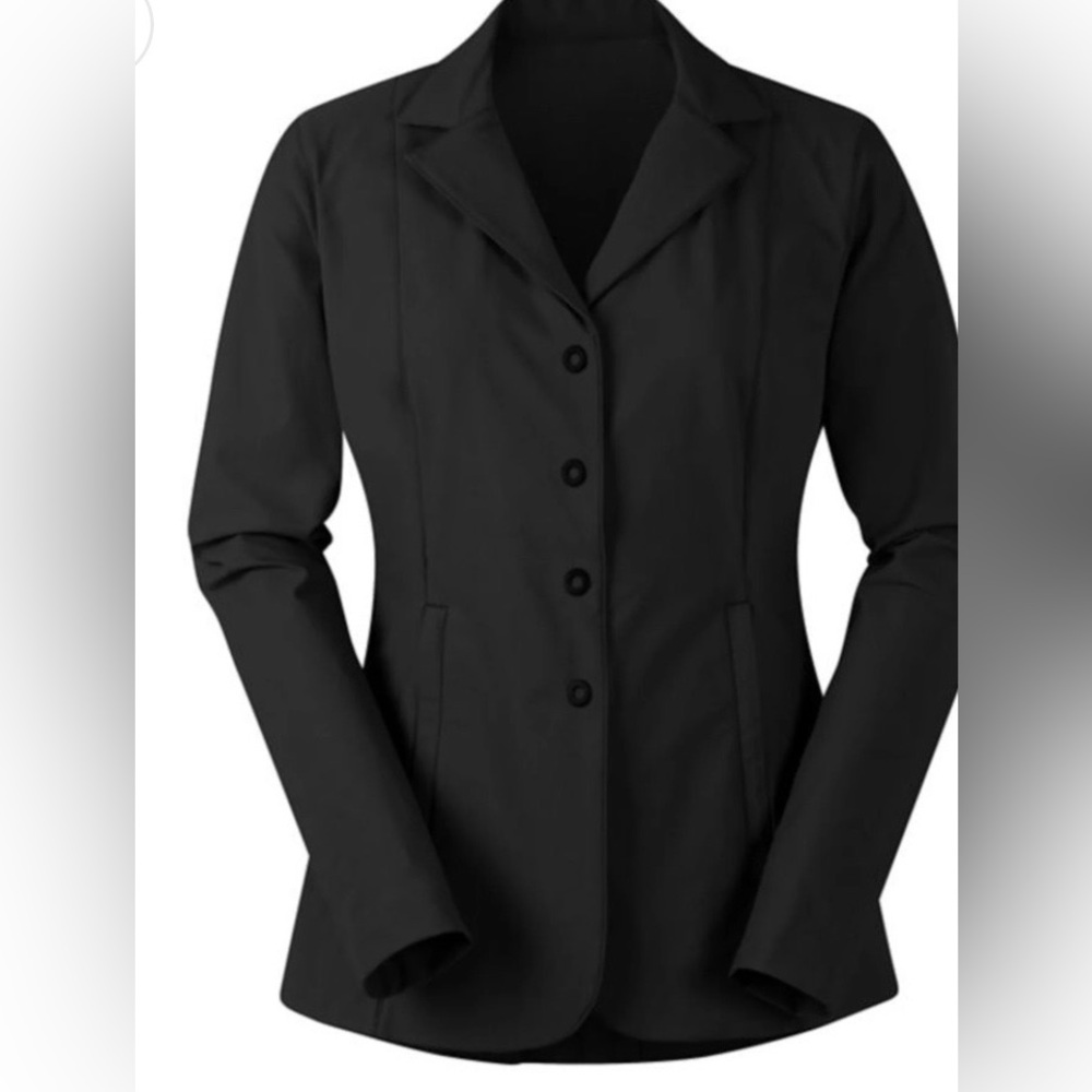 Kerrit’s Kompetitor Women’s Stretch Show Coat. Black, Size Large. NWT!